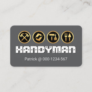 Creative Screwed HANDYMAN Tools Business Card
