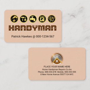 Creative Screwed HANDYMAN Tools Business Card