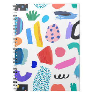 Creative Seamless pattern. Artistic universal back Notebook