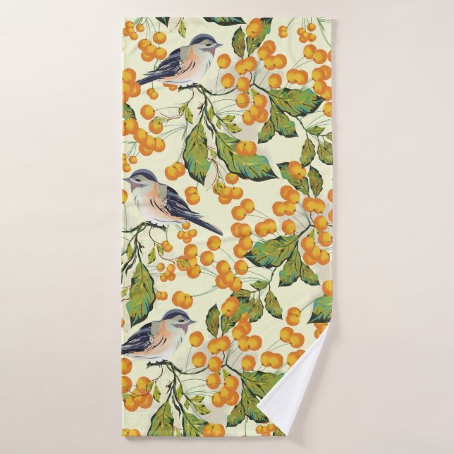 Creative seamless pattern background decorated wit bath towel (Bath Towel)