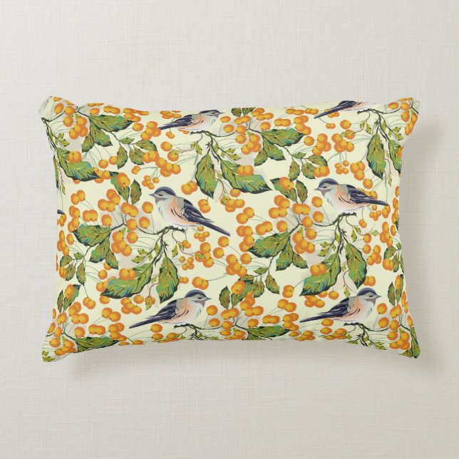 Creative seamless pattern background decorated wit decorative cushion (Front)