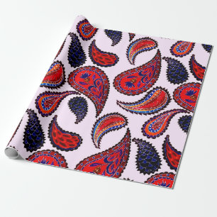 Creative seamless pattern with hand drawn paisley  wrapping paper