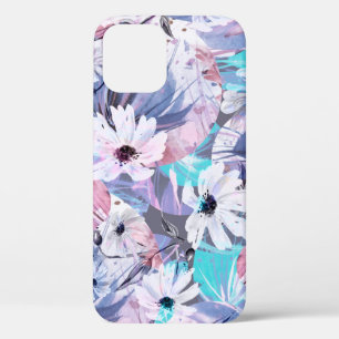 Creative seamless watercolor pattern of plants, He iPhone 12 Case