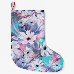 Creative seamless watercolor pattern of plants, He Small Christmas Stocking