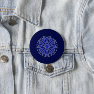 Creative simple colour flower gift mum dad sister  7.5 cm round badge
