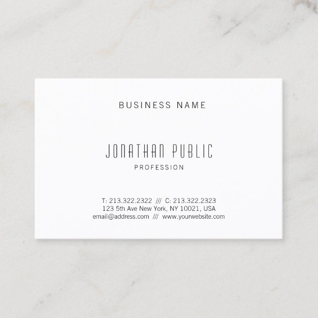 Creative Simple Modern Professional Template Business Card (Front)