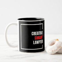 creative smart lawyer white and red text