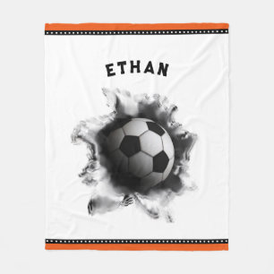 Creative Soccer Fleece Blanket