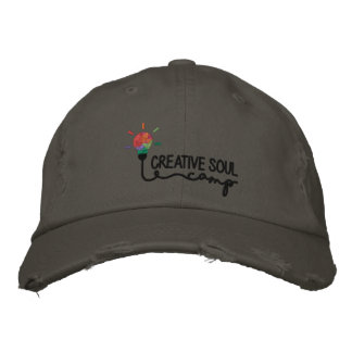 Creative Soul Camp Distressed Cap - Grey