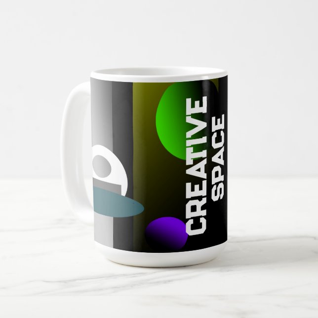 Creative Space by J.H. Thornton Coffee Mug (Front Left)