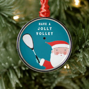 Creative Squash Player Sports Collectable Metal Tree Decoration