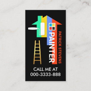 Creative Stylish Colourful Home Painting Business Card