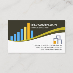 Creative Stylish Construction Building Rebar Business Card
