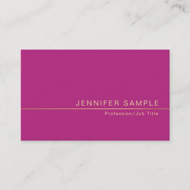 Creative Stylish Trendy Silk Finish Modern Luxury Business Card (Front)