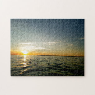 Creative sunset sky water photo jigsaw puzzle