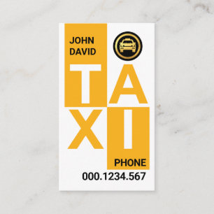 Creative TAXI Blocks Driving Business Card