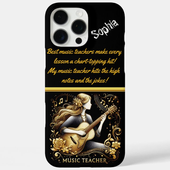 Creative Teacher Shares Music Talent Case-Mate iPhone Case (Back)