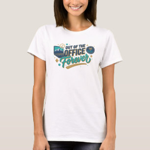 Creative Teal OUT OF OFFICE Art Print T-Shirt