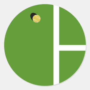 Creative Tennis Classic Round Sticker