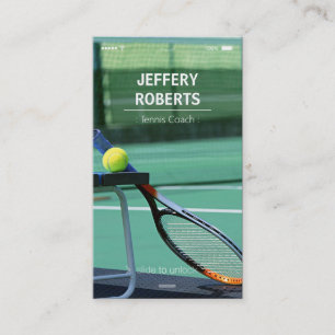 Creative Tennis Coach Tennis Trainer Business Card