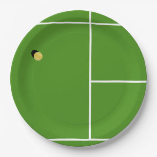 Creative Tennis Party Paper Plate