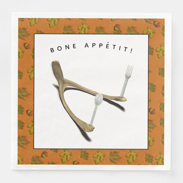 Creative Thanksgiving Paper Dinner Napkins (Front)