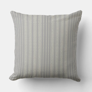Creative Ticking Stripe – Wash Grey Cushion