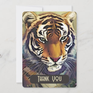 Creative Tiger Thank You Card
