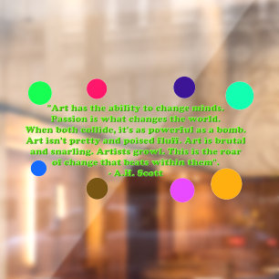 Creative Transformation Window Cling