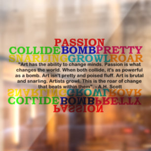 Creative Transformation  Window Cling