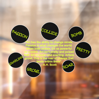 Creative Transformation  Window Cling