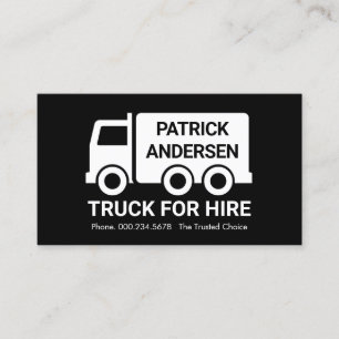 Creative Truck Lorry Haulage Transport Business Card