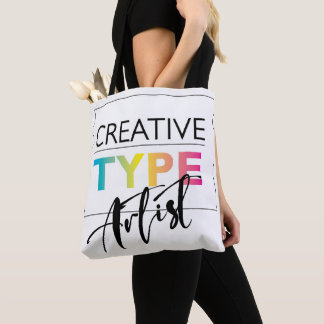 Creative Type Artist Tote Bag