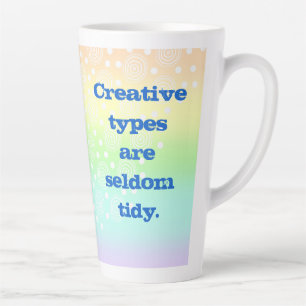Creative Types are Seldom Tidy Pastel Rainbow Mug