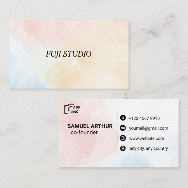 Creative Typography Business Card  (Front/Back)