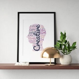 Creative Typography Poster. Modern Word Art  Poster