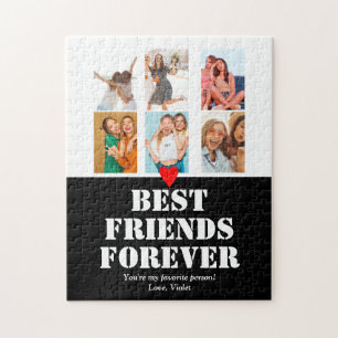 Creative Unique BFF Photo Collage Gift Best Friend Jigsaw Puzzle