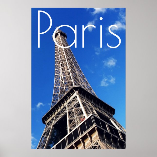 Creative Unique Eiffel Tower Paris Poster (Front)