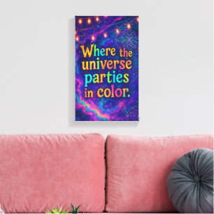 Creative Universe Cosmic Carnival Canvas Decor