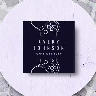 Creative Video Game Designer Gamer Game Tester Square Business Card