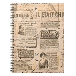 Creative vintage style background. Paper texture.  Notebook