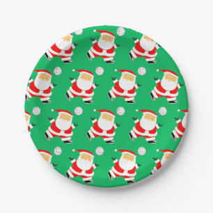 Creative Volleyball Christmas Holiday Party Paper Plate