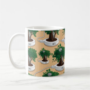 Creative wallpaper coffee mug