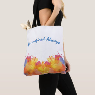 Creative Watercolor Abstract Design Tote Bag