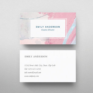 Creative Watercolor Brushes Business Card