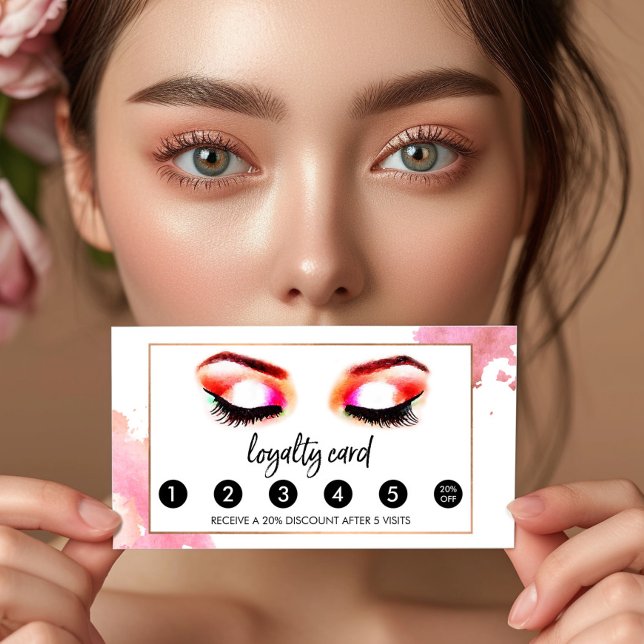Creative Watercolor Eyelashes/Eyebrows Loyalty (Creator Uploaded)