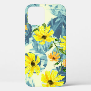 Creative Watercolor Plants: Stylish Seamless iPhone 12 Case