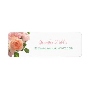 Creative Watercolor Roses Hand Script Template