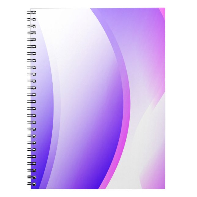 Creative Waves. Futuristic Technology Style Backgr Notebook (Front)