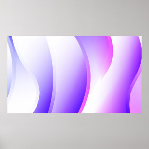 Creative Waves. Futuristic Technology Style Backgr Poster